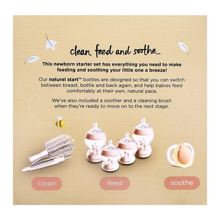 Tommee Tippee Natural Start Newborn Starter Set, For 0 Months+, 6-Pack, 423919 - Image 3