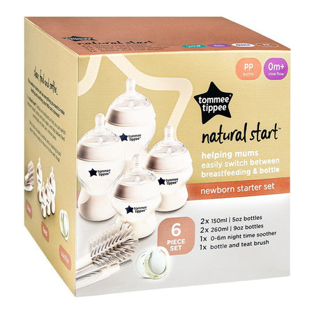 Tommee Tippee Natural Start Newborn Starter Set, For 0 Months+, 6-Pack, 423917 - Image 2