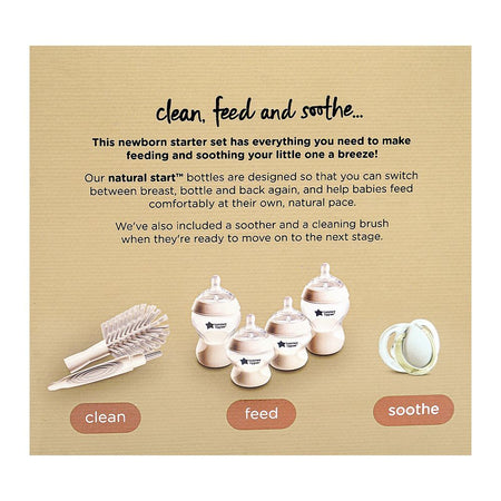 Tommee Tippee Natural Start Newborn Starter Set, For 0 Months+, 6-Pack, 423917 - Image 3