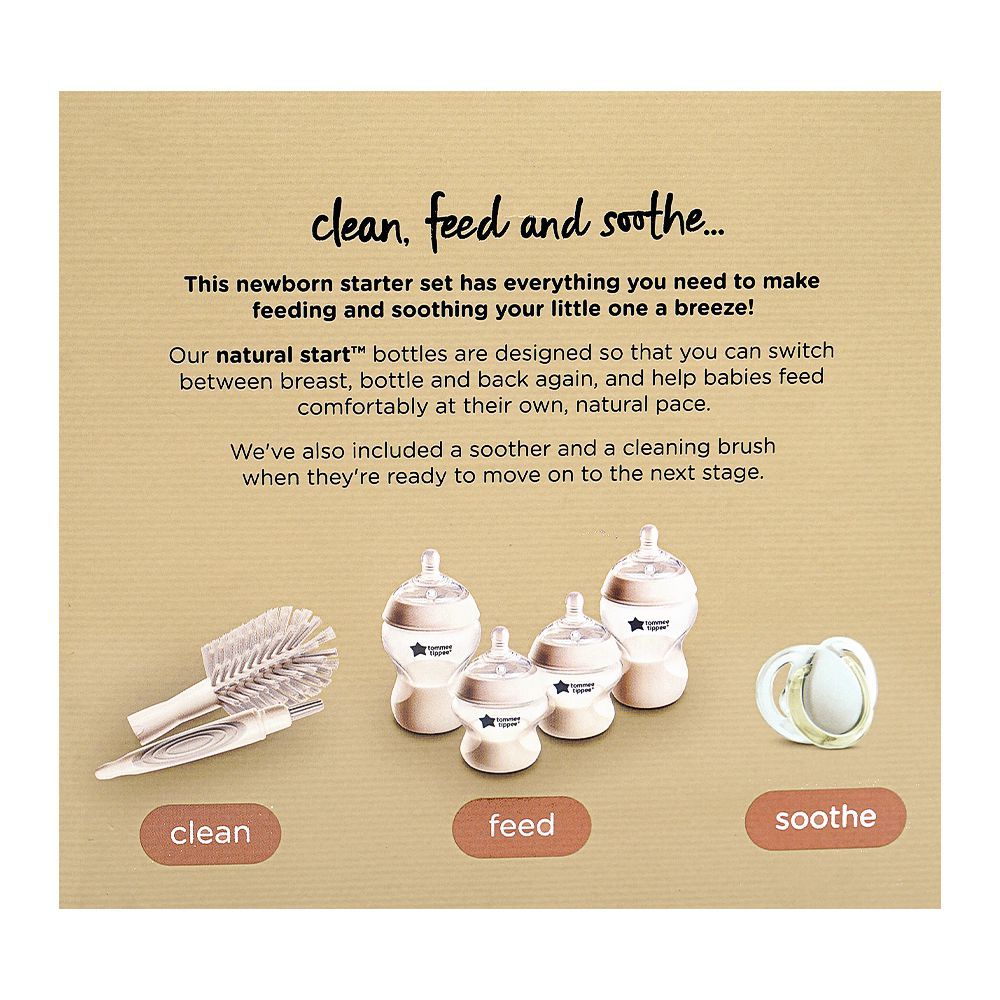 Tommee Tippee Natural Start Newborn Starter Set, For 0 Months+, 6-Pack, 423917 - Image 3