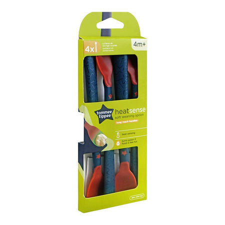 Tommee Tippee Heat Sense Soft Weaning Spoon, For 4 Months+, 4-Pack, 447188 - Image 2