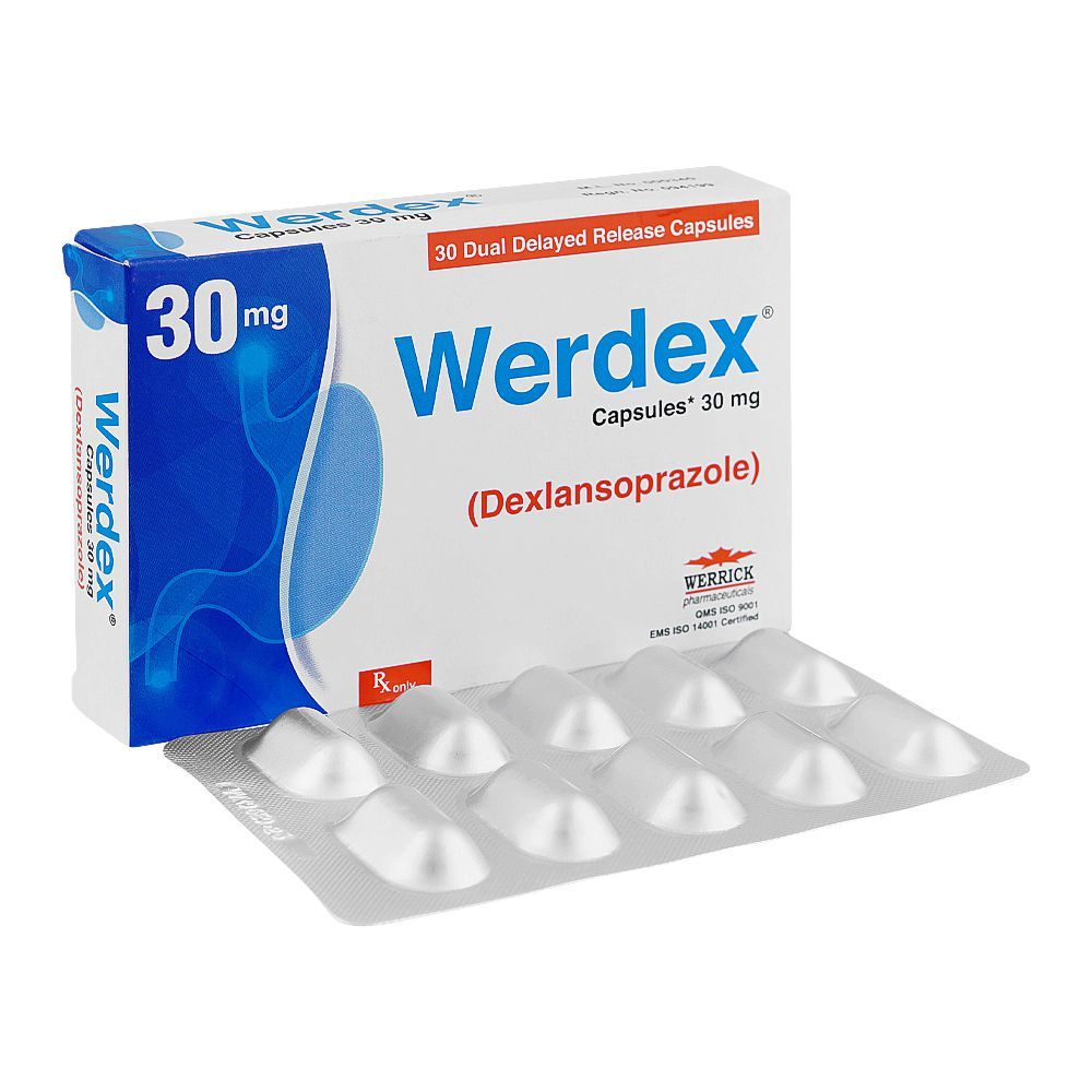Werdex 30mg, Strip (10 Capsules) - Main Image