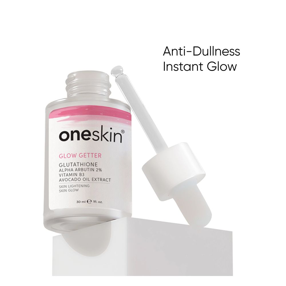 Oneskin Glow Getter Serum with Glutathione, Alpha Arbutin 2%, Vitamin B3 & Avocado Oil, 30ml - Main Image
