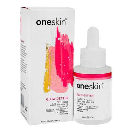 Oneskin Glow Getter Serum with Glutathione, Alpha Arbutin 2%, Vitamin B3 & Avocado Oil, 30ml - Image 4