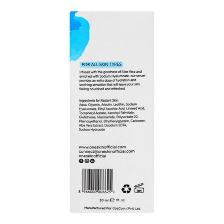Oneskin Moisture Magnet Serum with Hyaluronic Acid 4% & Aloe Vera, 30ml - Image 6