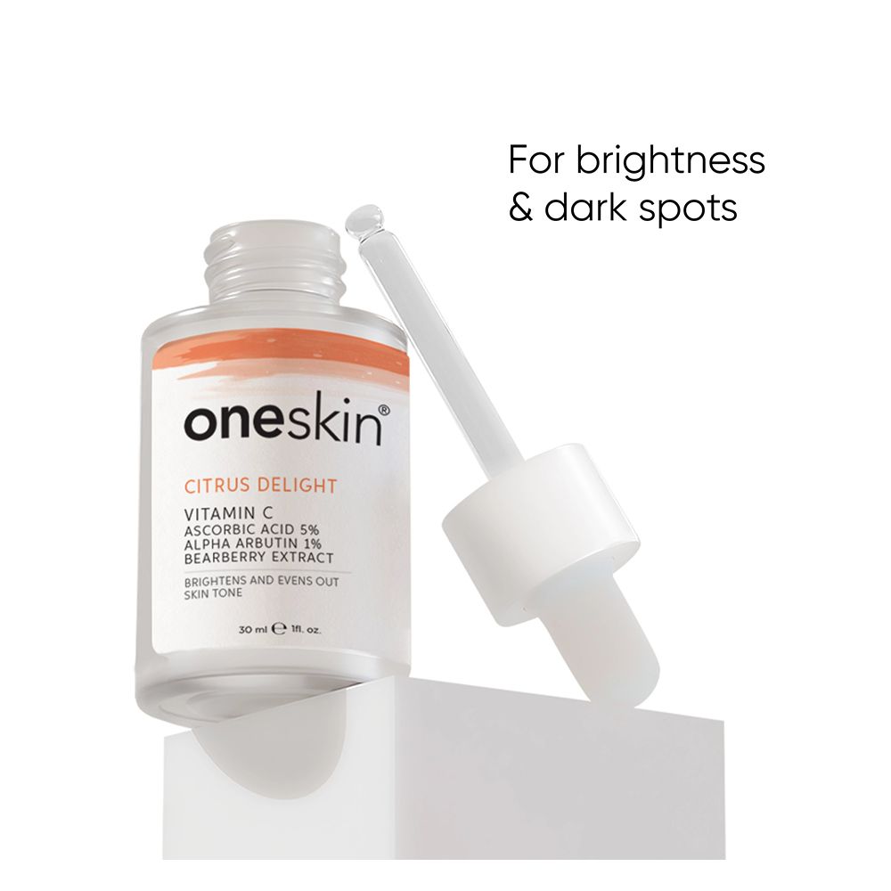 Oneskin Citrus Delight Serum with Vitamin C 5%, Alpha Arbutin 1% & Bearberry, 30ml - Main Image