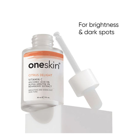 Oneskin Citrus Delight Serum with Vitamin C 5%, Alpha Arbutin 1% & Bearberry, 30ml - Main Image