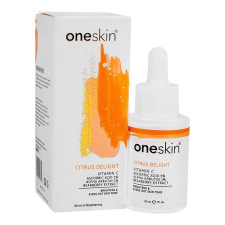 Oneskin Citrus Delight Serum with Vitamin C 5%, Alpha Arbutin 1% & Bearberry, 30ml - Image 5