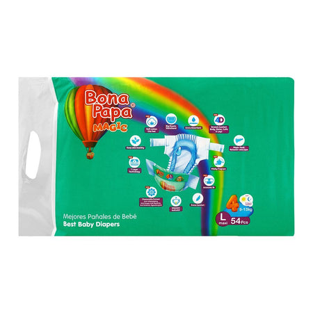 Bona Papa Magic Baby Diapers, Large Maxi, 9-13Kg, 54-Pack - Image 2