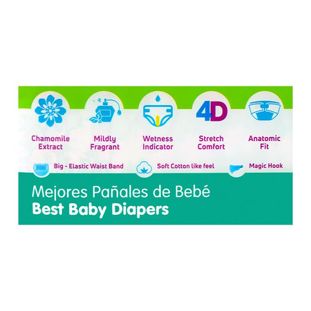 Bona Papa Magic Baby Diapers, Large Maxi, 9-13Kg, 54-Pack - Image 3