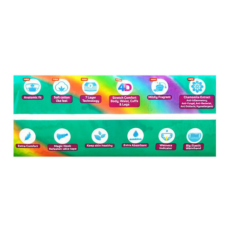 Bona Papa Magic Baby Diapers, Large Maxi, 9-13Kg, 54-Pack - Image 4