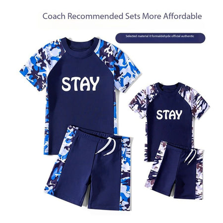 Boys 2-Piece Swimsuit, Swimwear Bathing Suit For 5 Years, Quick-Dry, 080 - Image 2