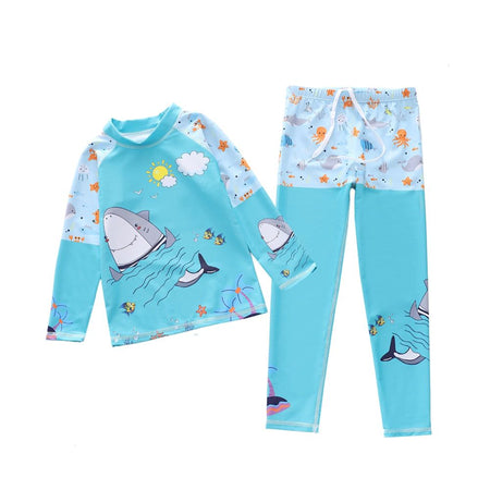 Kids 2-Piece Swimsuit, Swimwear Bathing Suit For 7-9 Years, P2418-17XY - Main Image