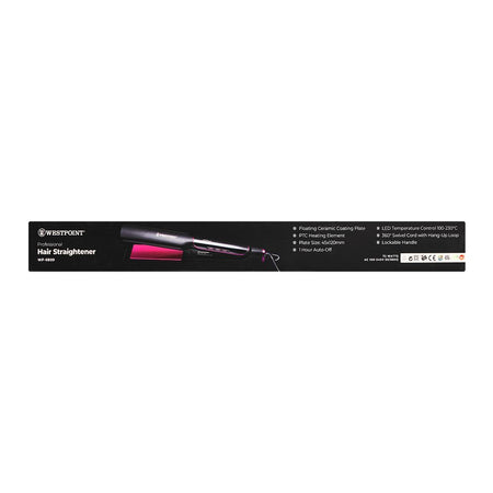 West Point Professional Hair Straightener, 72W, WF-6809 - Image 3