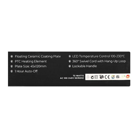 West Point Professional Hair Straightener, 72W, WF-6809 - Image 4