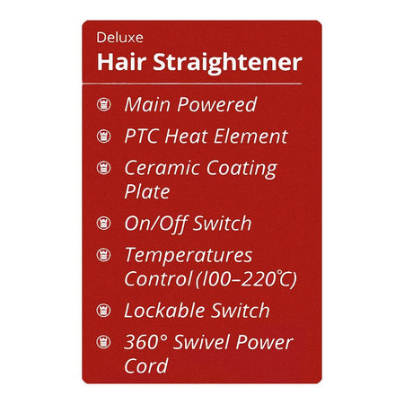 West Point Deluxe Hair Straightener, 50W, WF-6808 - Image 4