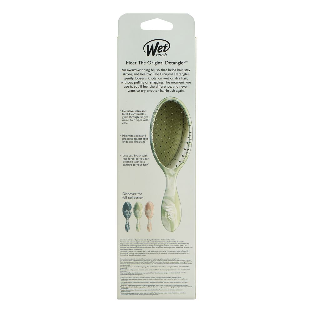 Wet Brush Original Detangler Hair Brush, Green (Water Color Waves), BWR830WTCGR - Image 4