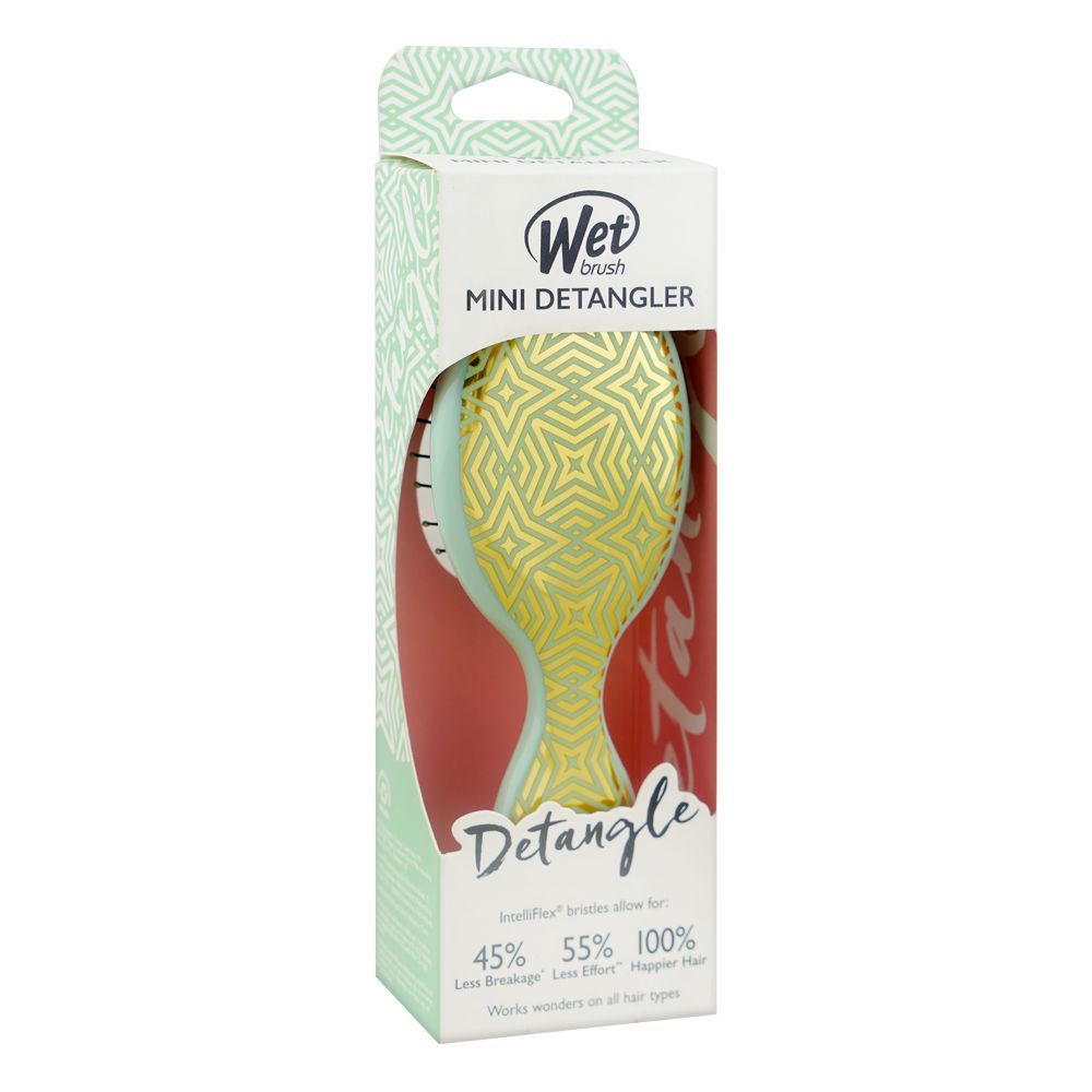Wet Brush Mini Detangler Hair Brush, Geo-Jade (2022), BWR832GEOC - Image 3