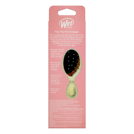 Wet Brush Mini Detangler Hair Brush, Geo-Jade (2022), BWR832GEOC - Image 4