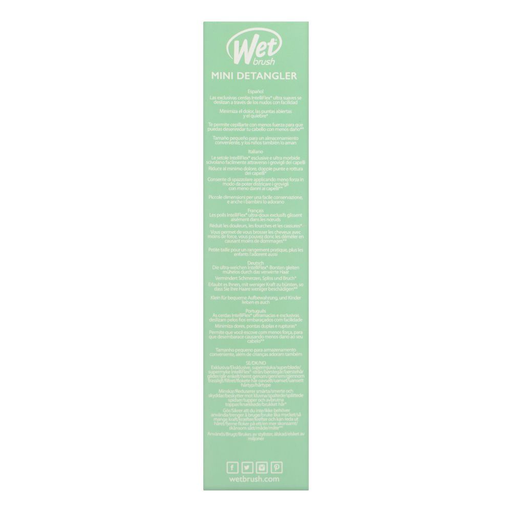 Wet Brush Mini Detangler Hair Brush, Geo-Jade (2022), BWR832GEOC - Image 7
