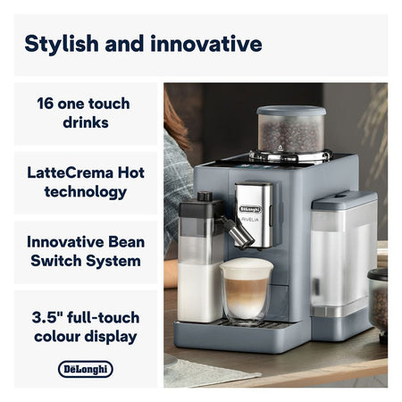 DeLonghi Rivelia Automatic Coffee Machine with LatteCrema Hot, EXAM440.55.G - Image 2