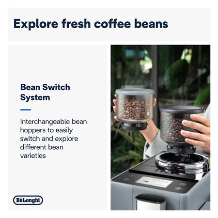 DeLonghi Rivelia Automatic Coffee Machine with LatteCrema Hot, EXAM440.55.G - Image 3