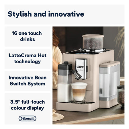 DeLonghi Rivelia Automatic Coffee Machine with LatteCrema Hot, EXAM440.55.BG - Image 2