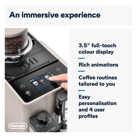 DeLonghi Rivelia Automatic Coffee Machine with LatteCrema Hot, EXAM440.55.BG - Image 4
