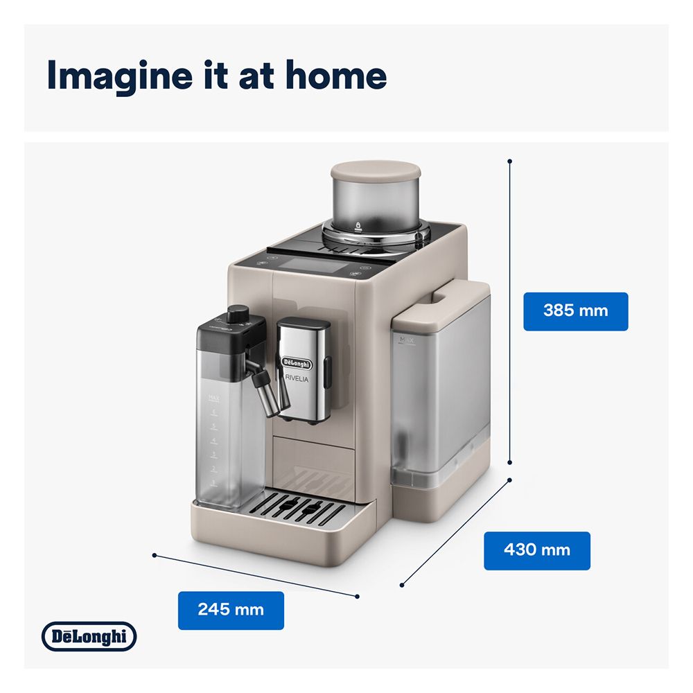 DeLonghi Rivelia Automatic Coffee Machine with LatteCrema Hot, EXAM440.55.BG - Image 7