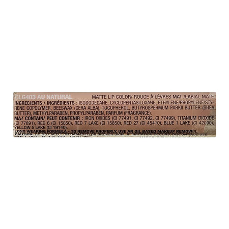 L.A. Colors Matte Lip Color Liquid Lipstick, 4g, CLG403 Au Natural - Image 4