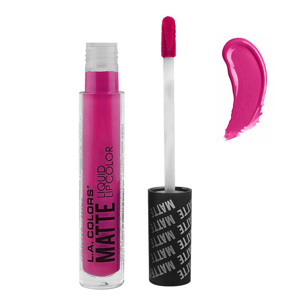 L.A. Colors Matte Lip Color Liquid Lipstick, 4g, CLG4013 Pampered - Main Image