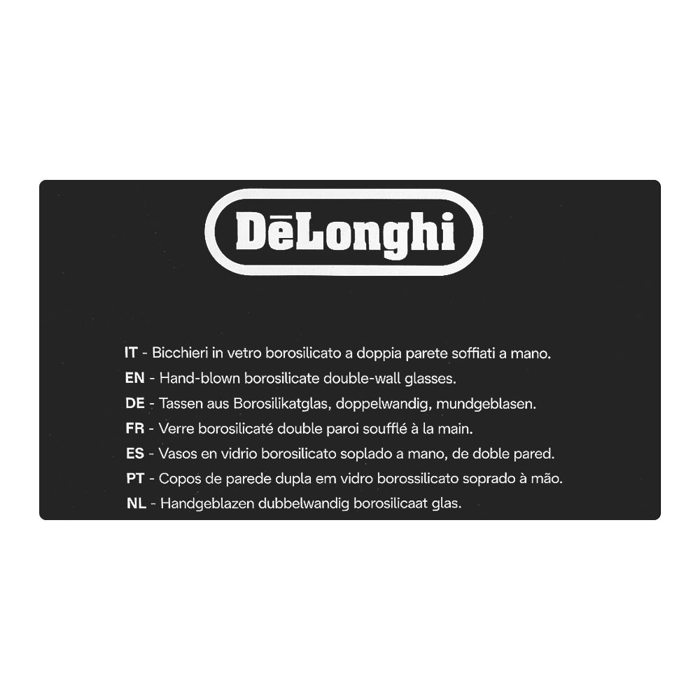 Delonghi Espresso Collection Double Wall Thermal Glasses, Set of 6 (90ml), DLSC300 - Image 3