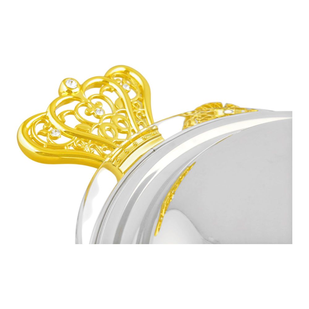 Onemore Round Soup Casserole Serving Glass Dish With Candle Stand/Rack - Buffet Food Warmer, 4 Liter, KC610SW - Image 3