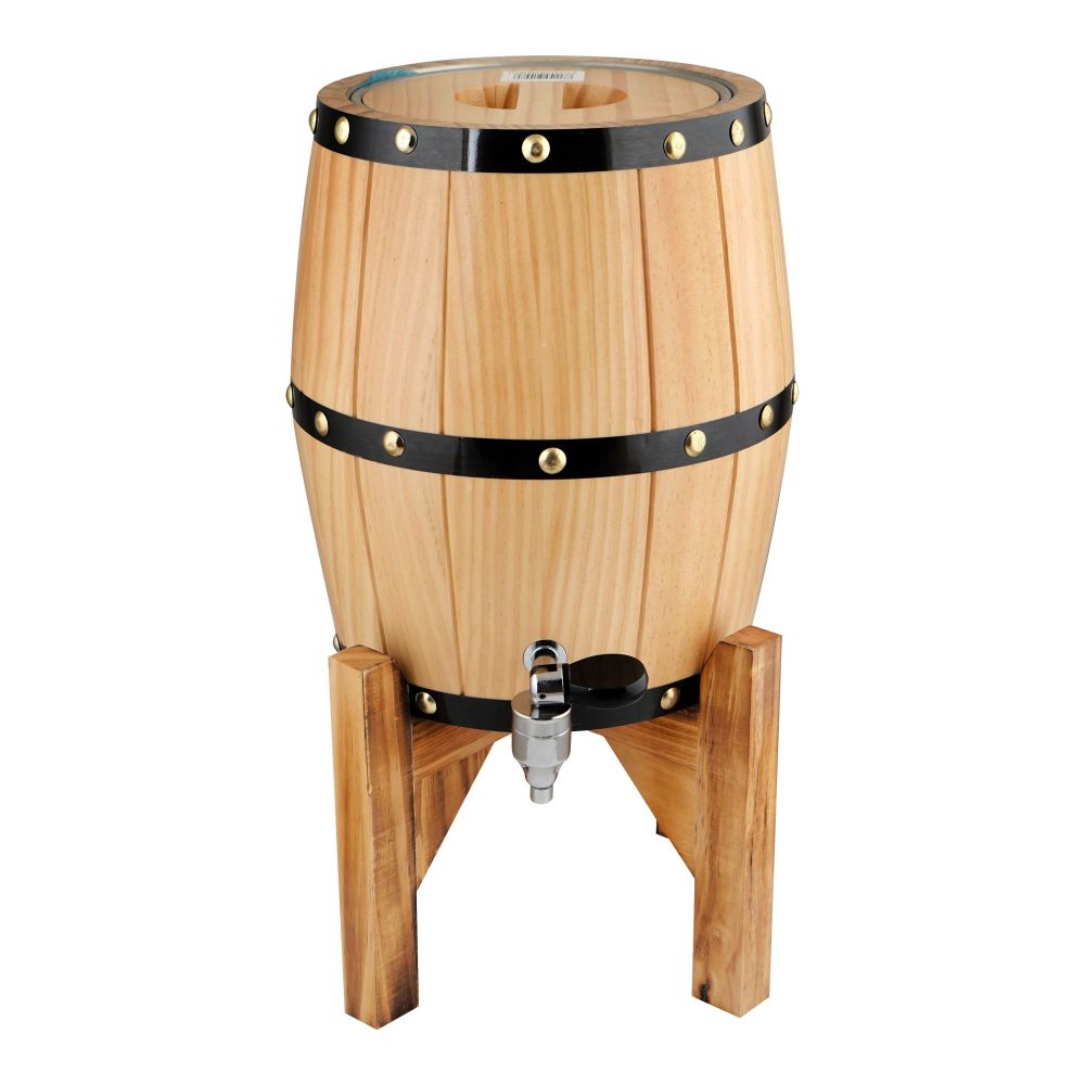 Bhoja Wooden Beer Barrel, 3 Liters, BG45117-5 - Main Image