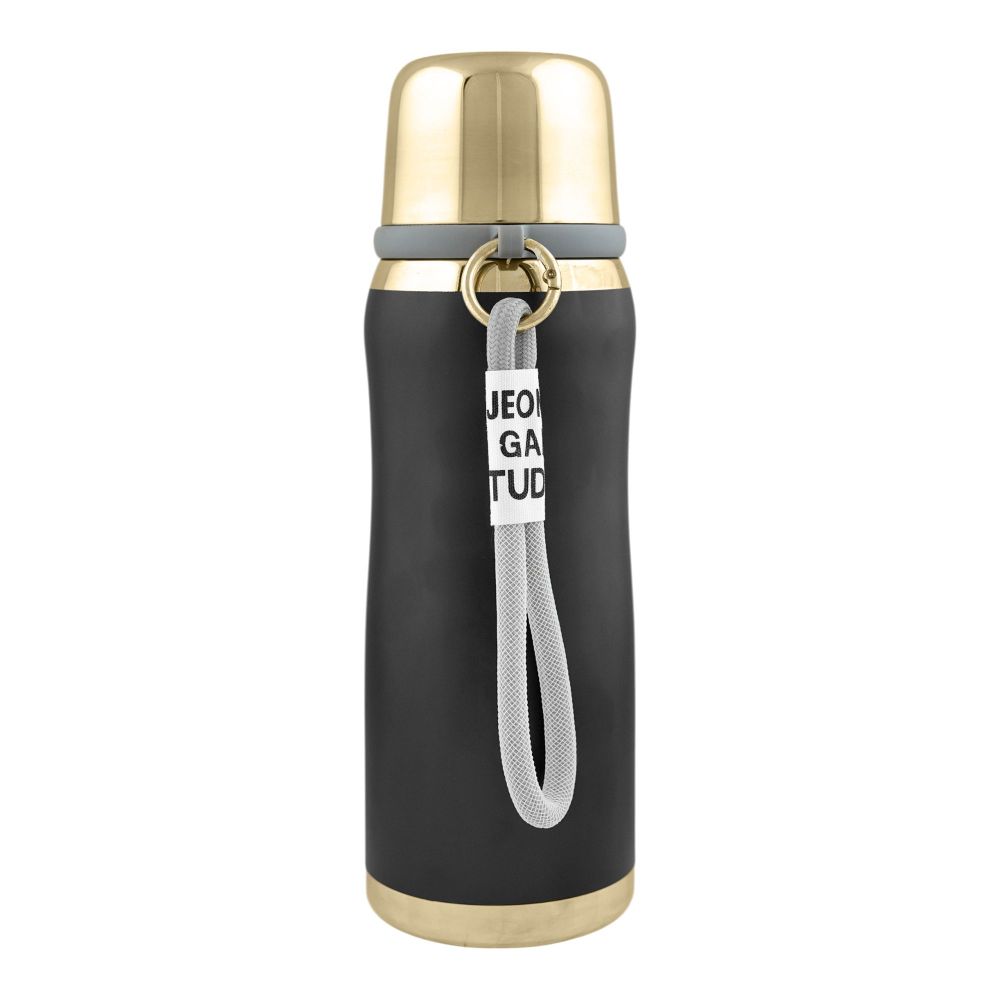 Steel Water Bottle, 650ml, Black, (5899) 0001235 - Main Image