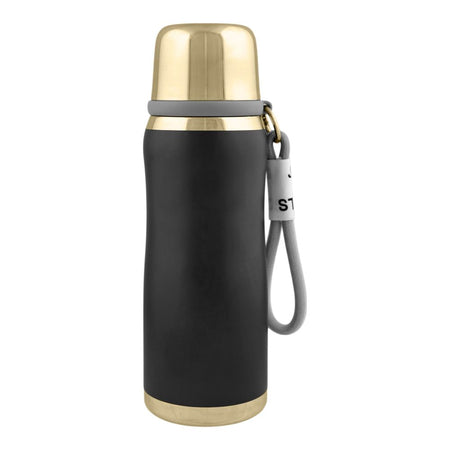 Steel Water Bottle, 650ml, Black, (5899) 0001235 - Image 2
