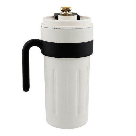 Stainless Steel Insulated Cup & Travel Coffee Mug with Temperature Display, 650ml, Black & White (8007) 0000982 - Image 2