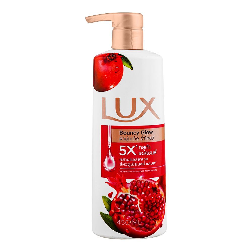 Lux Bouncy Glow Fresh Pomegranate Fragrance Body Wash, 450ml - Main Image