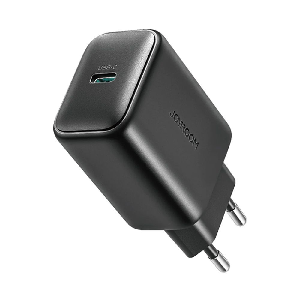 Joyroom Fast Wall Charger with Type-C To Type-C Cable (1m, 25W), Black, JR-TCF23EU - Main Image