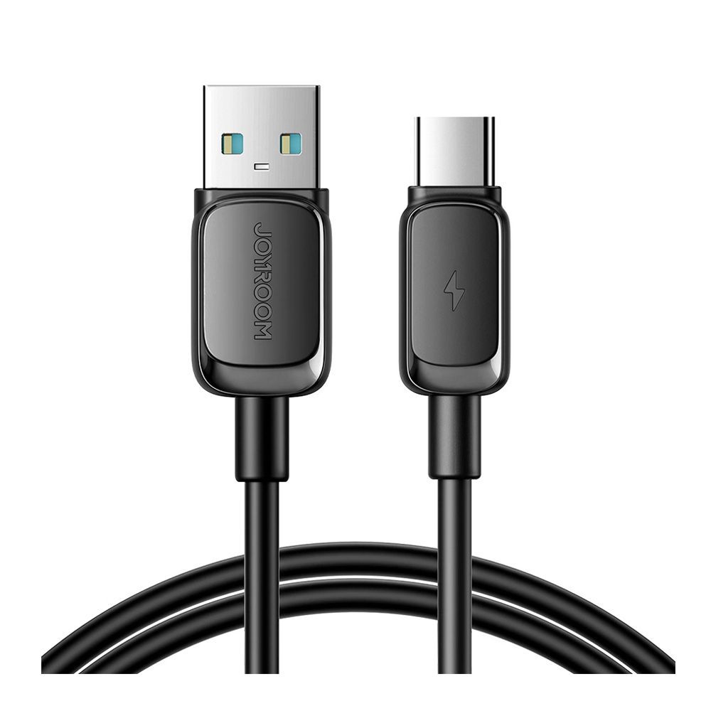 Joyroom Multi Color Series USB-A To Type-C Fast Charging Data Cable (1.2m/4ft, 3A), Black, S-A14 - Main Image