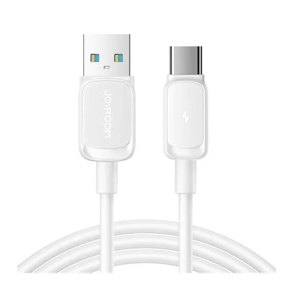 Joyroom Multi Color Series USB-A To Type-C Fast Charging Data Cable (1.2m/4ft, 3A), White, S-A14 - Main Image