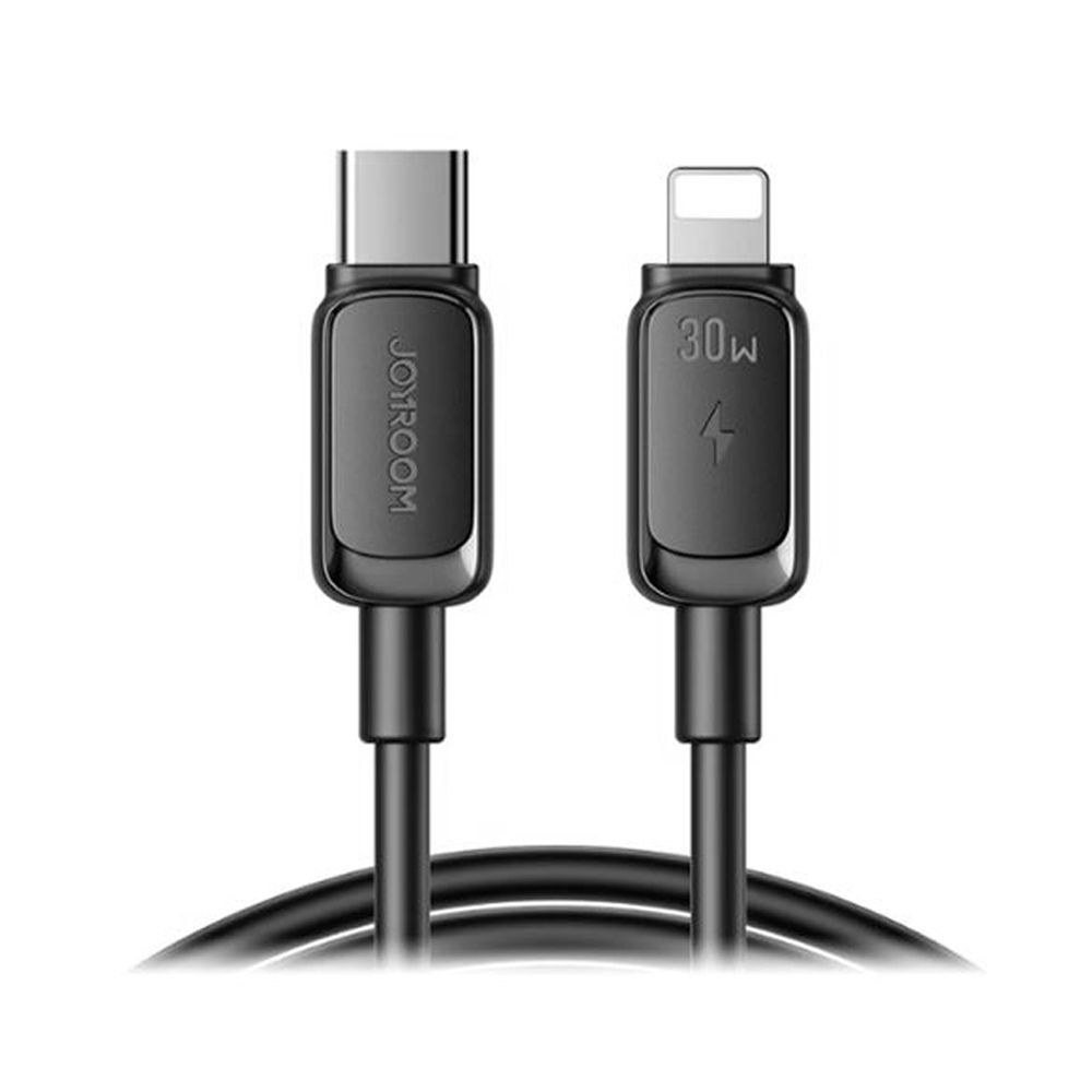 Joyroom Multi Color Series Type-C To Lightning Fast Charging Data Cable (1.2m/4ft, 30W PD) Black, S-A14 - Main Image