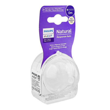 Avent Natural Response Flow 1 Teat, For 0m+, 2-Pack, SCF961/02 - Image 2