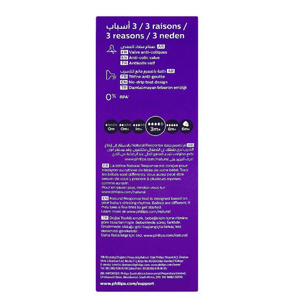 Avent Natural Response Baby Feeding Bottle, For 3m+, 330ml Each, 2-Pack, SCY906/02 - Image 3