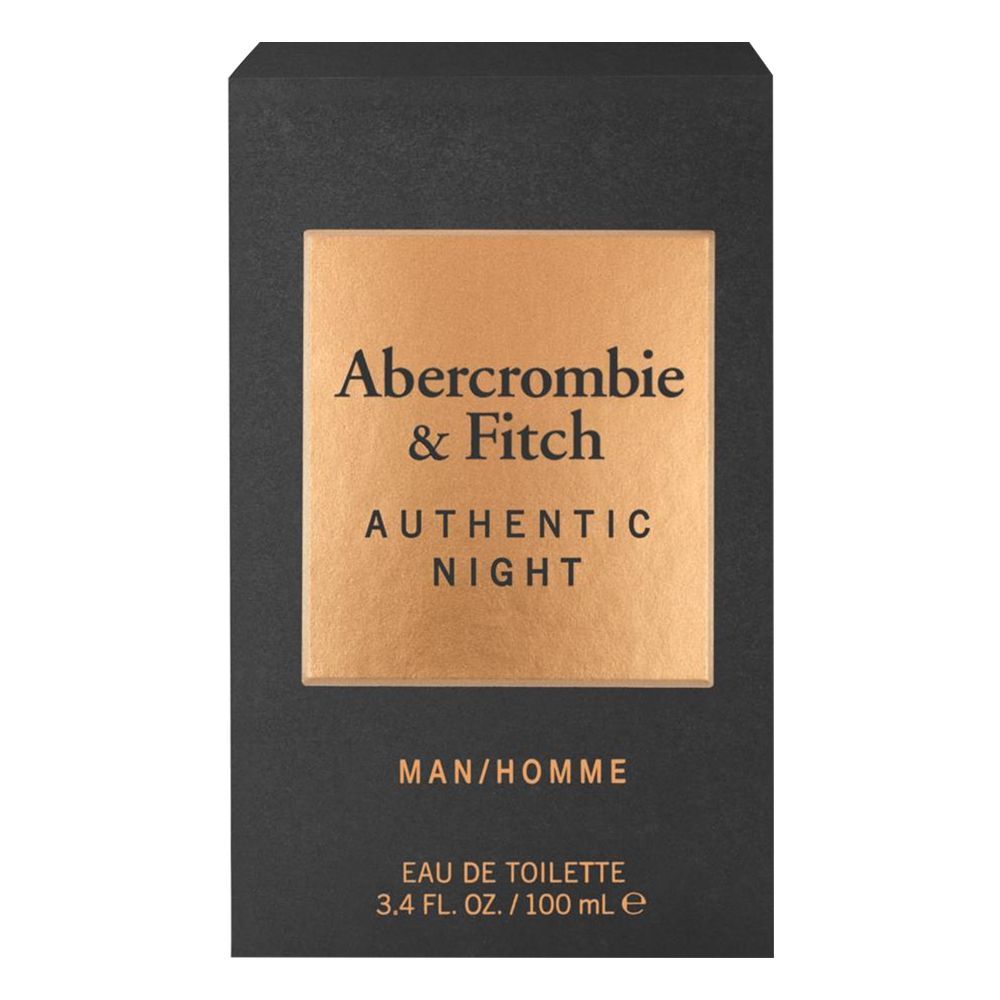 Abercrombie & Fitch Authentic Night Perfume, Eau de Toilette, For Men, 100ml - Image 3