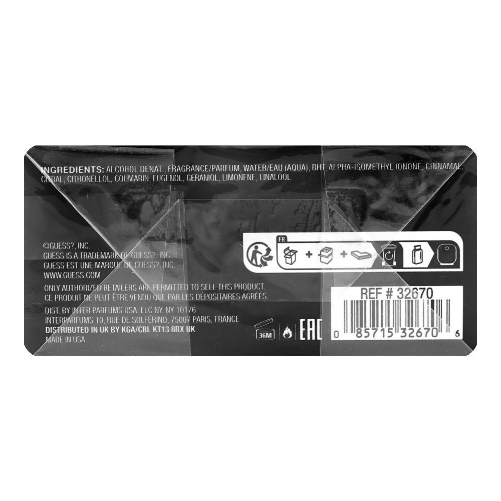 Guess Uomo Intenso Perfume, Eau de Parfum, For Men, 100ml - Image 4