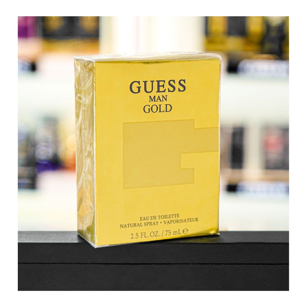 Guess Man Gold Perfume, Eau de Toilette, 75ml - Image 2