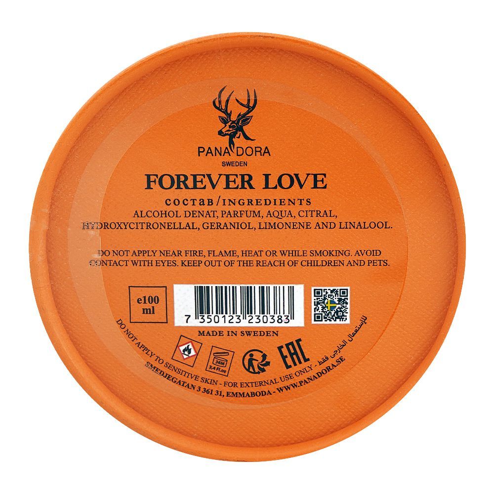 Pana Dora Sweden Forever Love Perfume, Eau de Parfum, For Men & Women, 100ml - Image 5