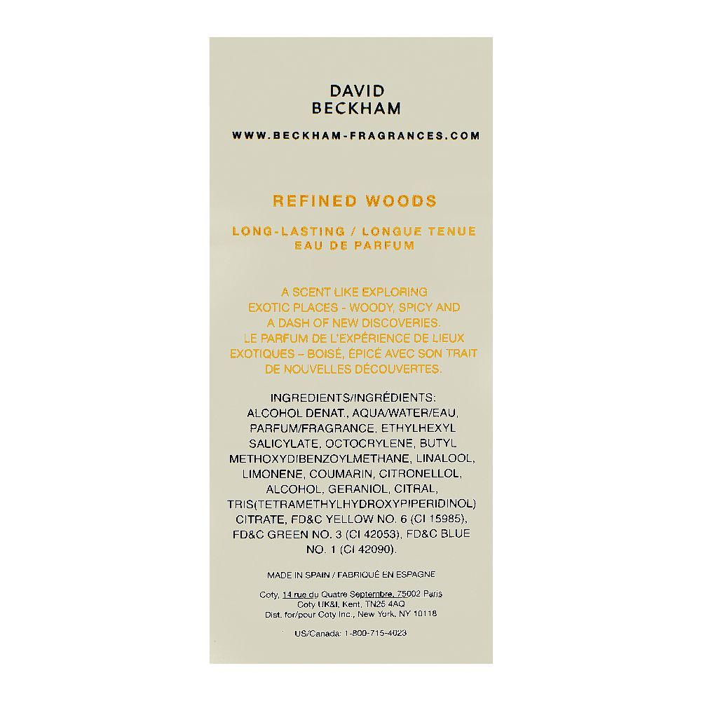 David Beckham Refined Woods Perfume, Eau de Parfum, For Men & Women, 100ml - Image 4