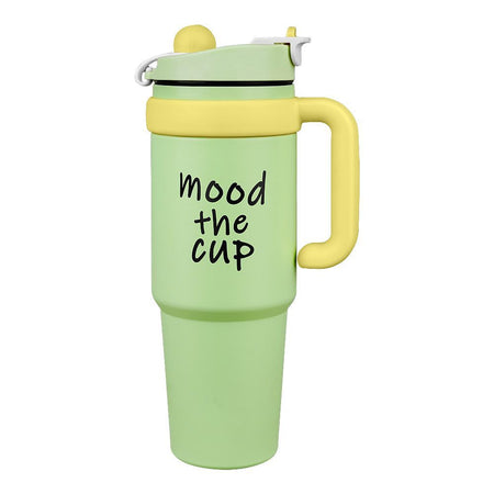 Mood The Cup Ice Bomber Thermos Travel Mug, Cold Coffee Tumbler, 1200ml, Green, 102344 - Image 2